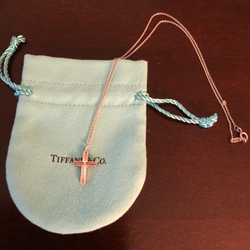 Tiffany’s Concave Cross Pendent